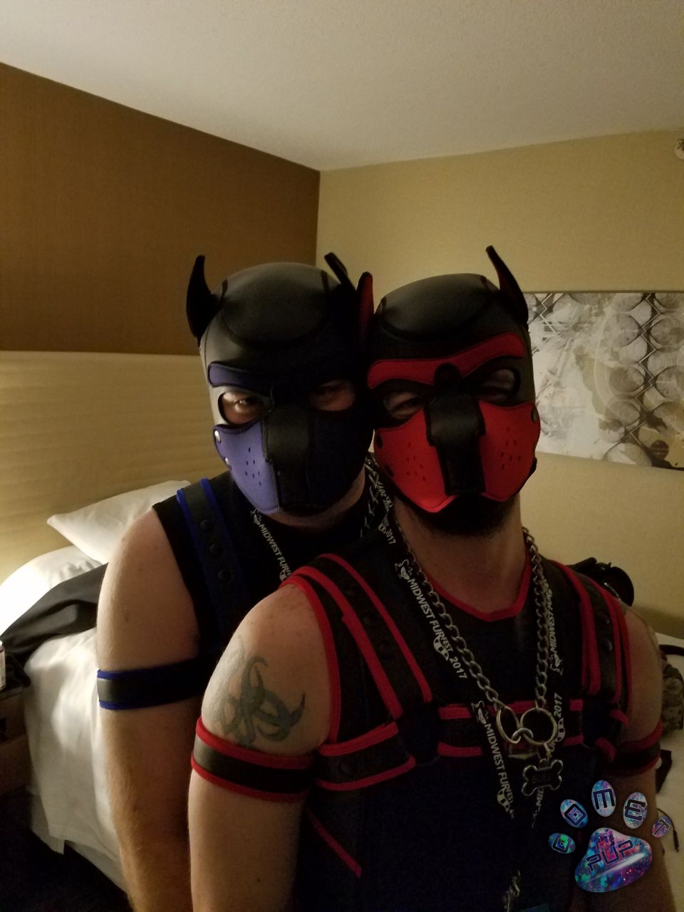 Showing off our Gear at MFF.  :P