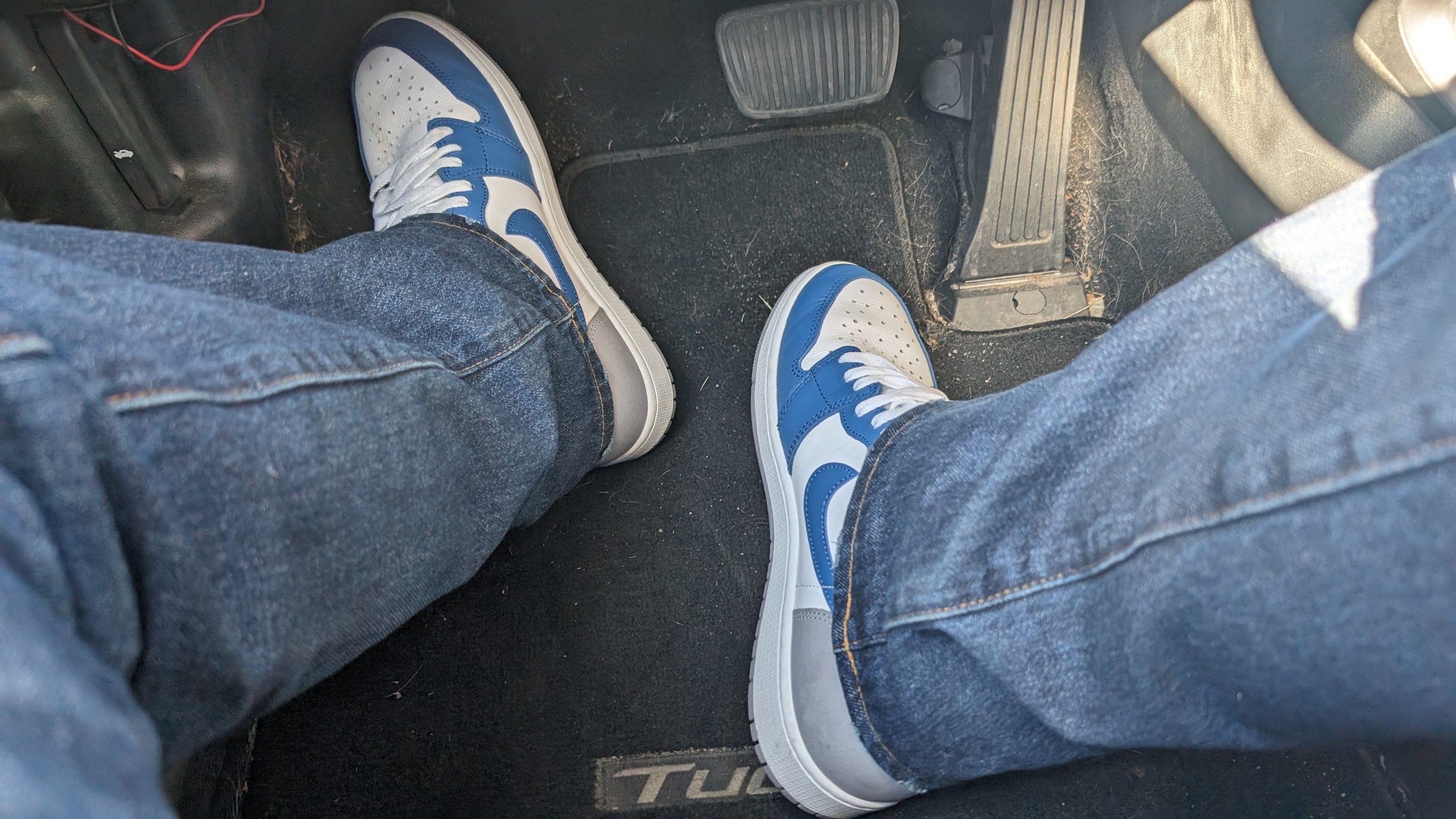 Driving around with some very nice Nike’s